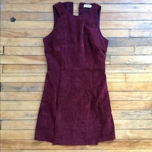 Maroon Corduroy dress